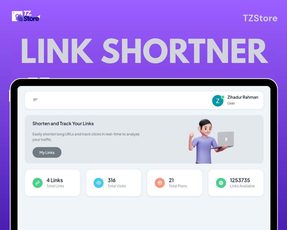 TZSMM Link Shortner V1.0